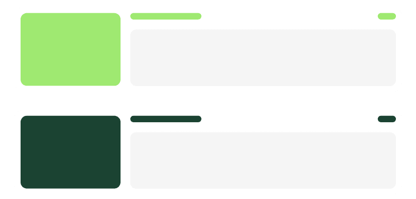 Ticketing colored elements